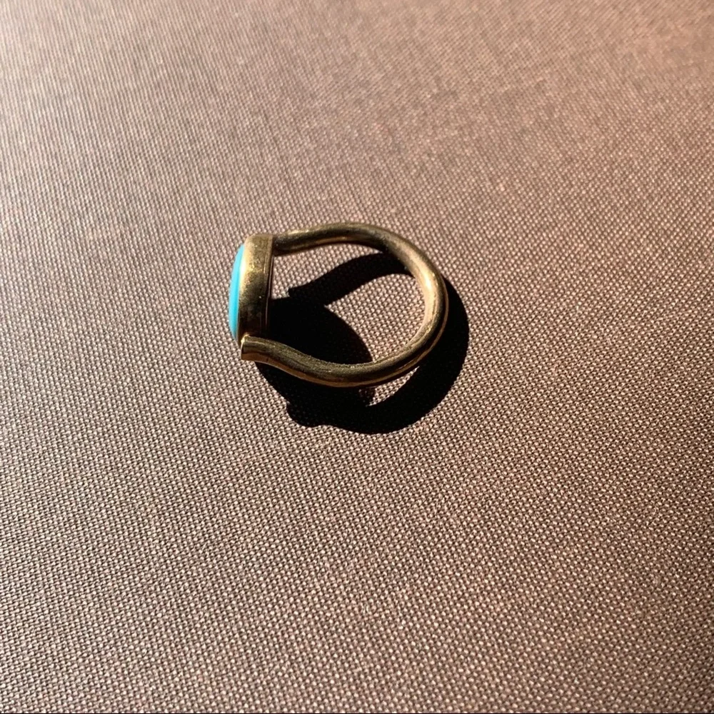 Genuine Turquoise Ring Handmade - Picture 2 of 3